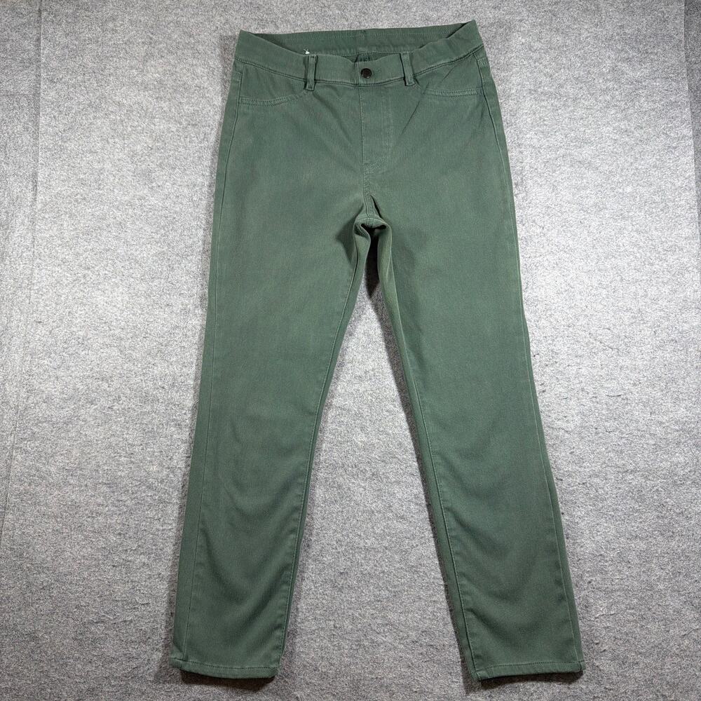 Uniqlo Pants Womens M Olive Green Slim Skinny Stretch Five Pocket Casual